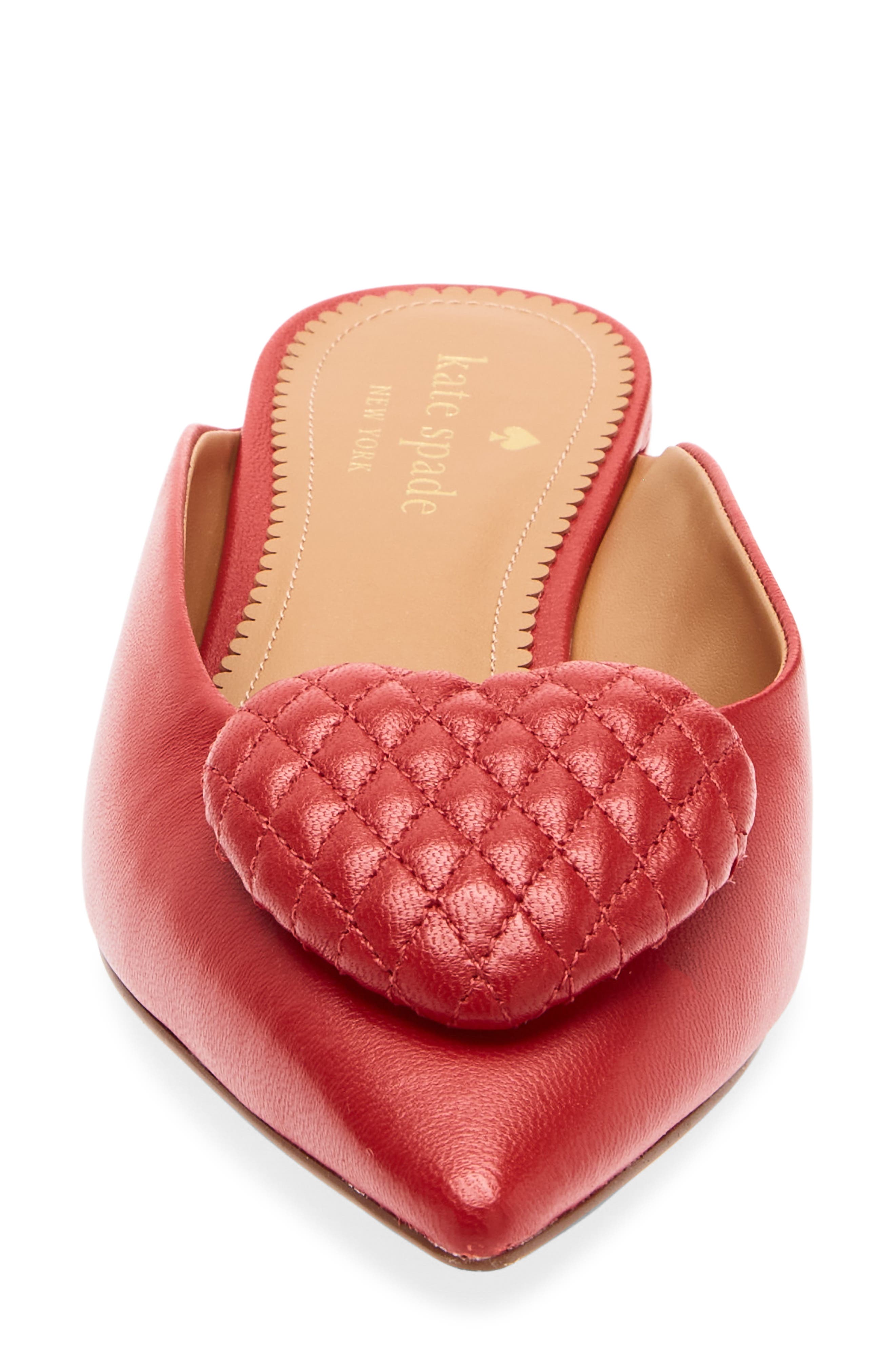 zola heart mule, Alternate, color, RED