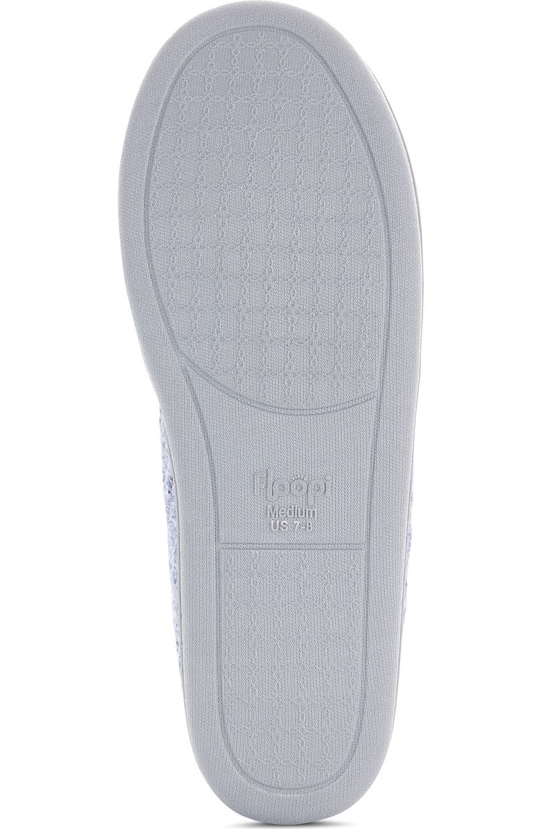 FLOOPI Chloe Quilt Fleece Slipper, Alternate, color, Blue