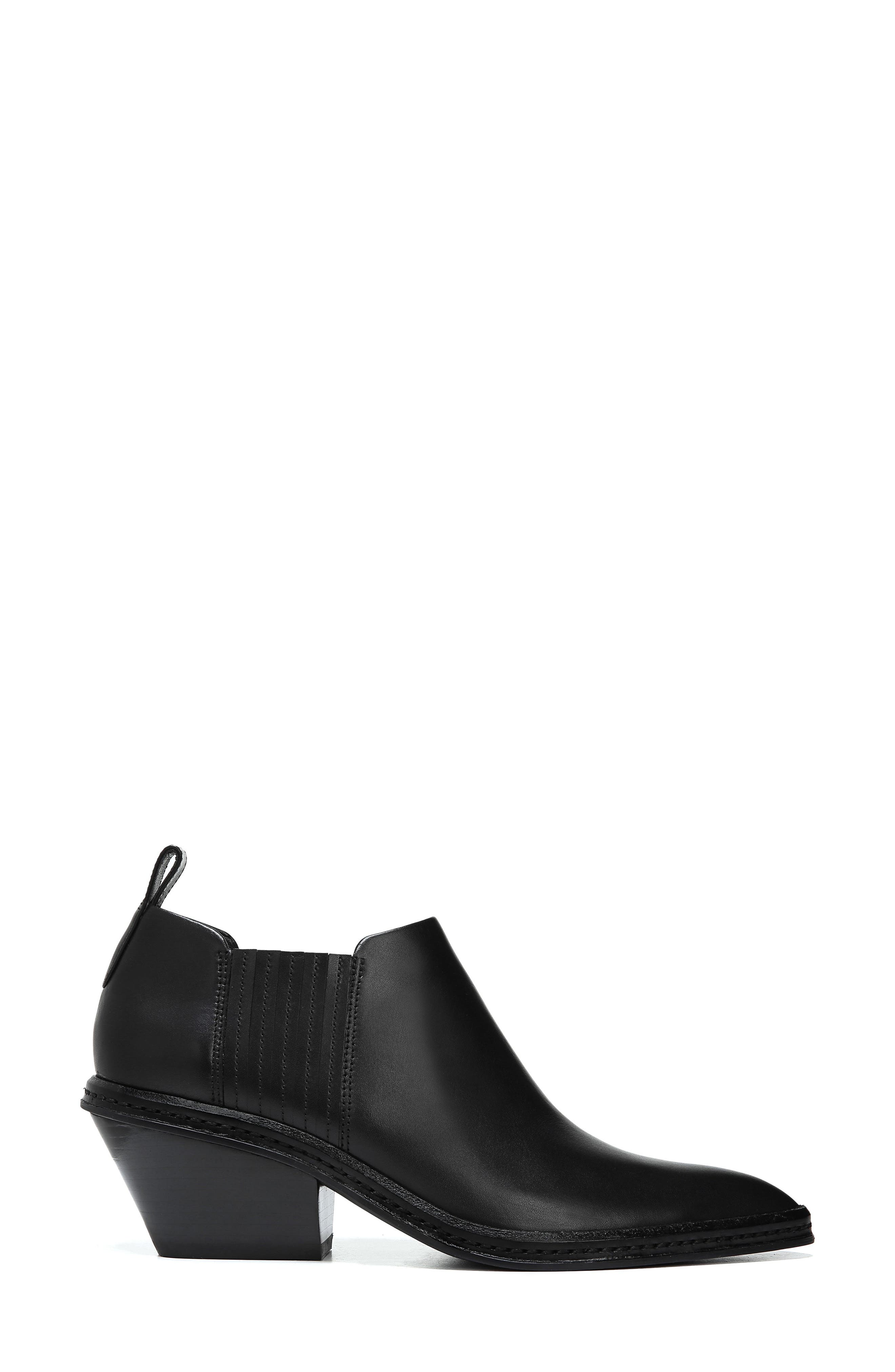Farly Water Resistant Bootie, Alternate, color, BLACK SMOOTH LEATHER