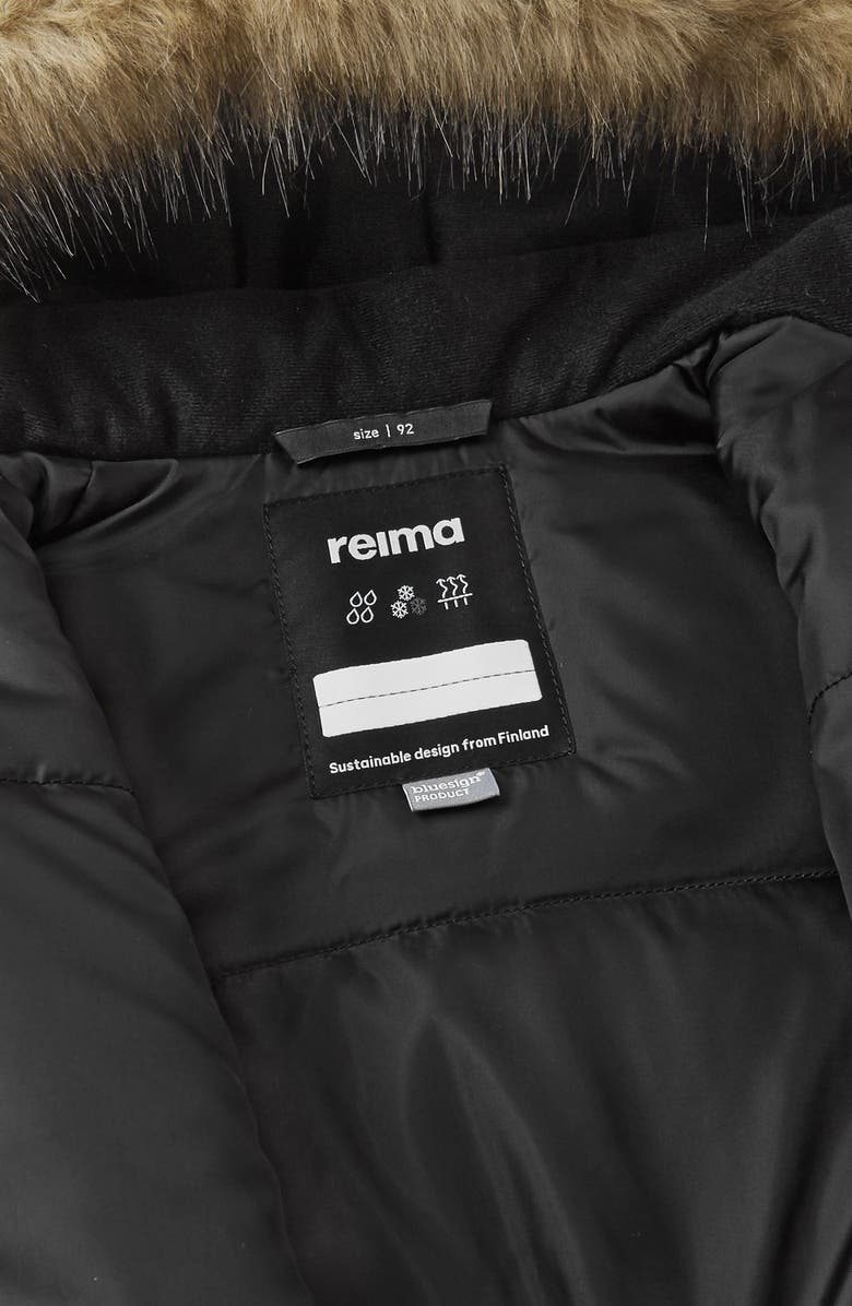 Reima The Reimatec Gotland Waterproof Insulated Snow Bib Overalls with Faux Fur Trim, Alternate, color,