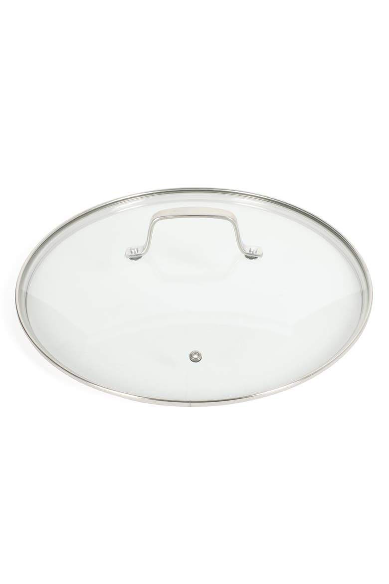 Badgley Nonstick Tri-Ply Stainless Steel Skillet with Lid, Alternate, color, Stainless