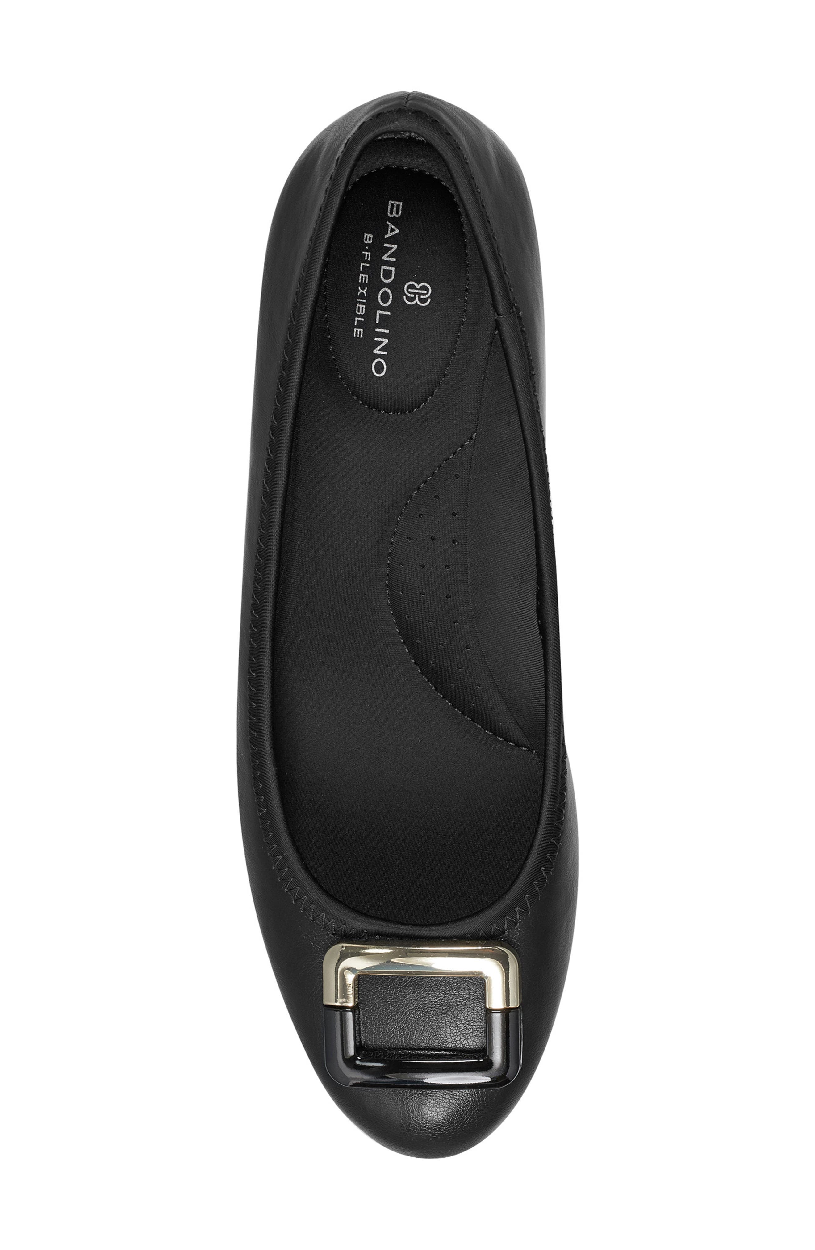 Bandolino Wedge Pump, Alternate, color, Black Smooth