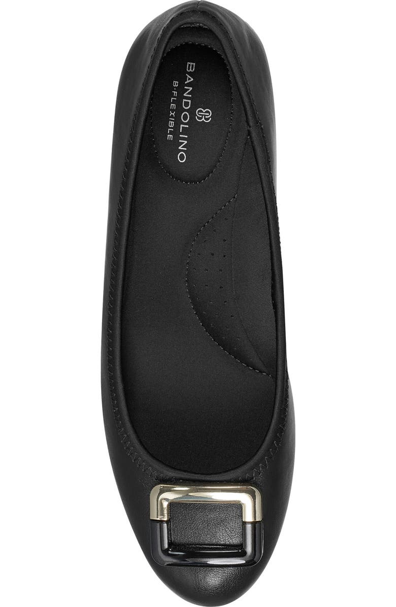 Bandolino Wedge Pump, Alternate, color, Black Smooth