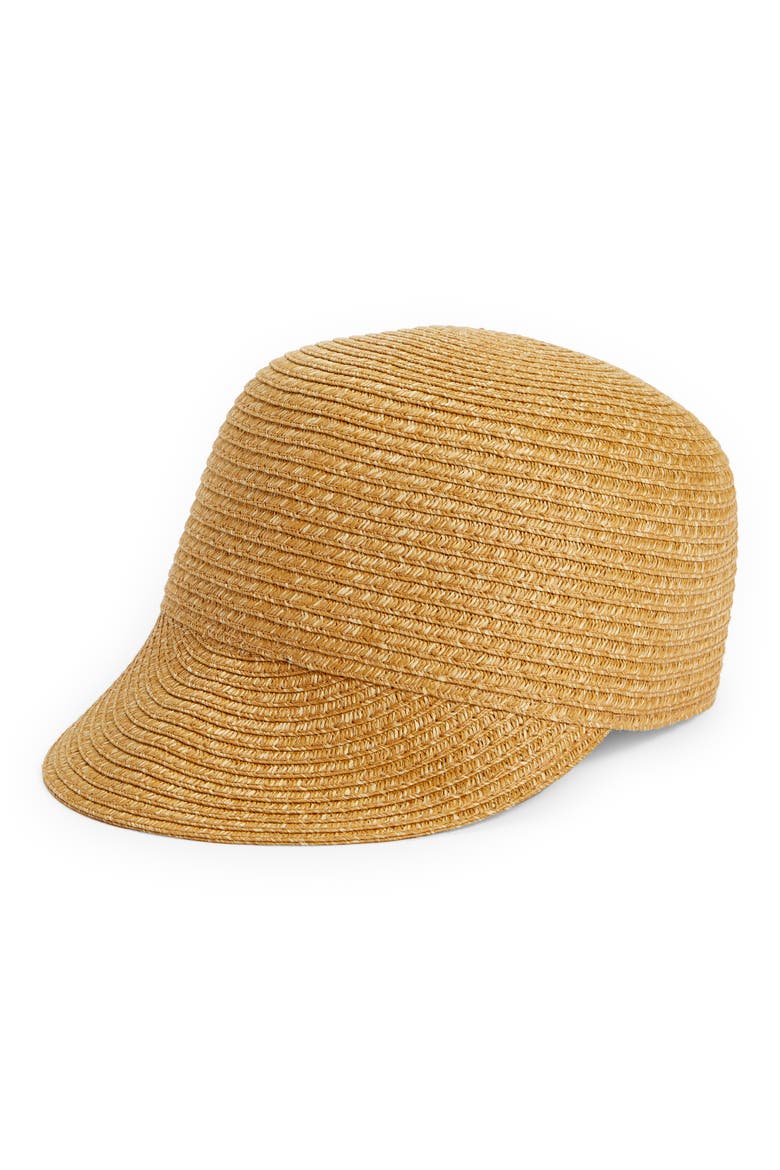 Braided Baseball Cap, Main, color, NATURAL COMBO