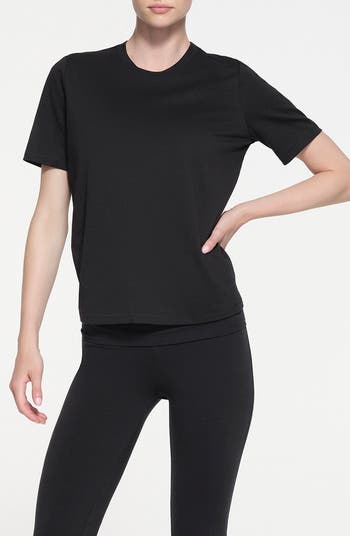 【関税込み】SKIMS ブラック Relaxed Tees シュランケン Tシャツ RELAXED TEES SHRUNKEN T-SHIRT | ONYX