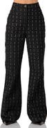 IVONNE Textured Wide-Leg Jeans