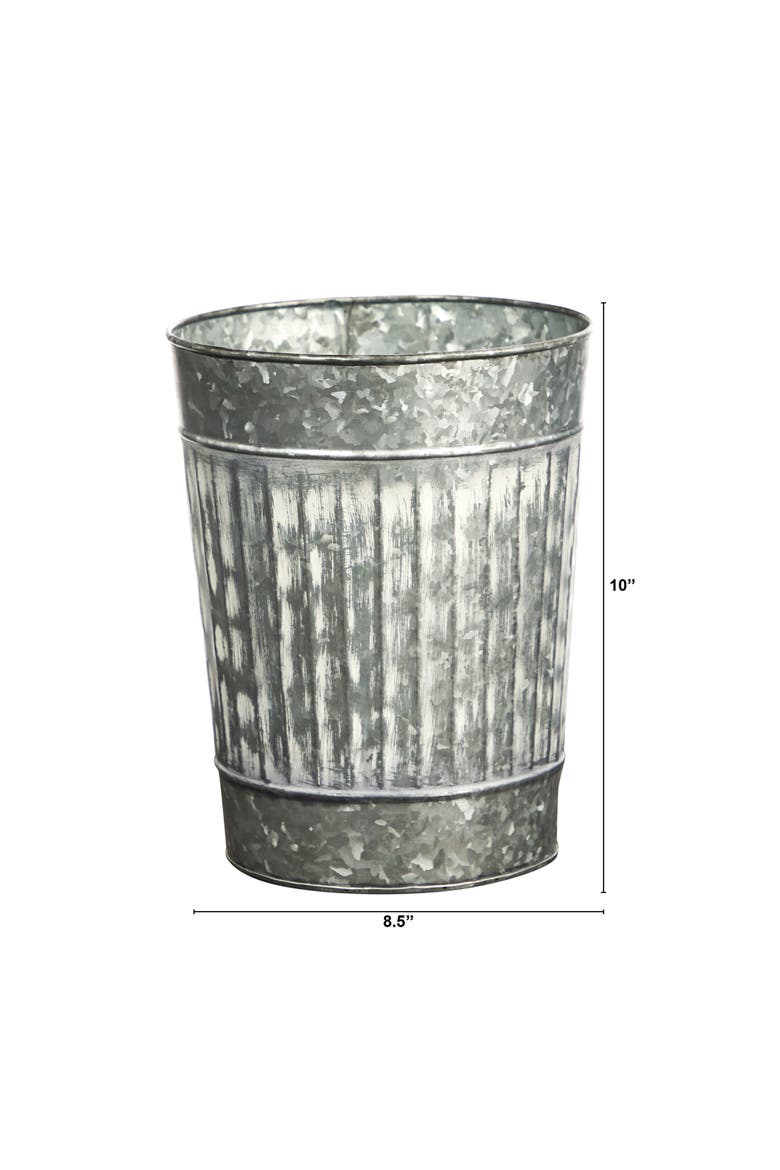 10-in Farmhouse Country Pail Planter, Alternate, color, Gray