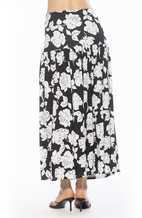 Alexia Admor Aven Drop Waist Maxi Skirt In White