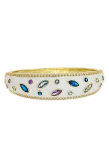 Enamel Topaz Bangle
