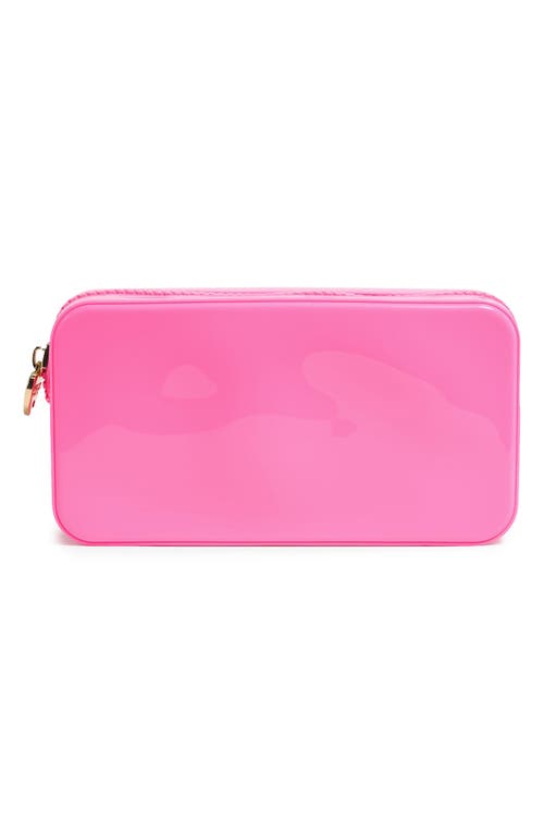 Stoney Clover Lane Small Glitter Clear Pouch In Pink