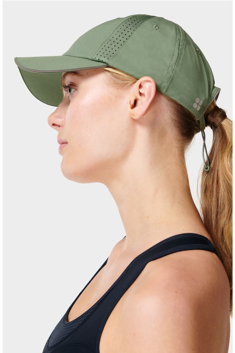 Swifie Running Cap, Alternate, color, HEATH GREEN
