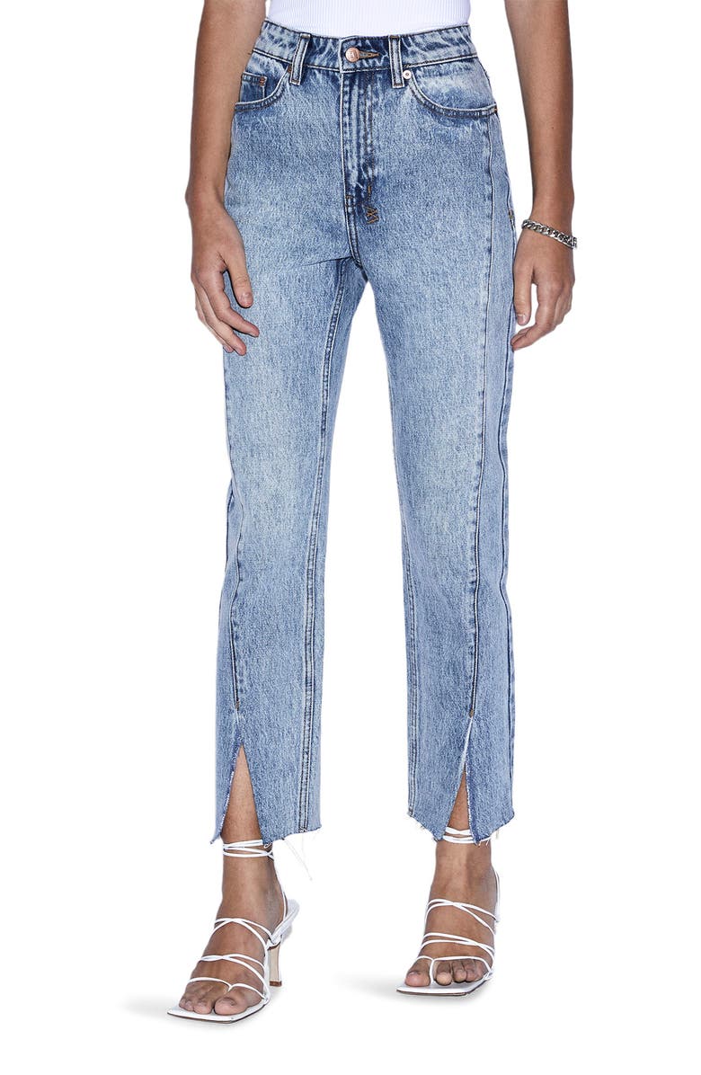 Ksubi Nine O Lifetime Panels Split Hem Jeans, Main, color, 
