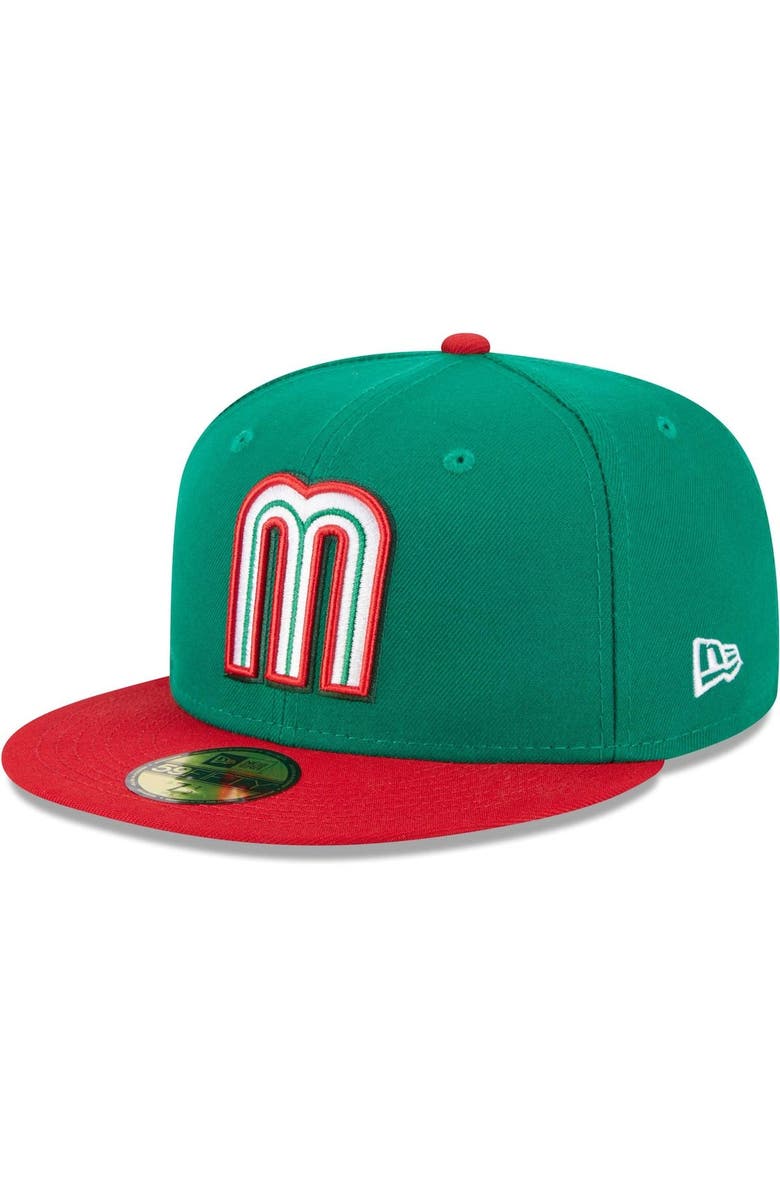 New Era Men's New Era  Green Mexico Baseball 2023 World Baseball Classic 59FIFTY Fitted Hat, Alternate, color, 