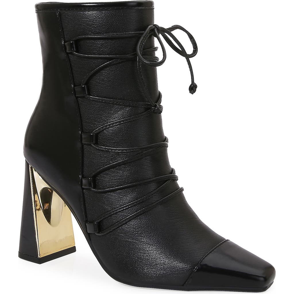Ninety Union Farah Square Toe Bootie In Black