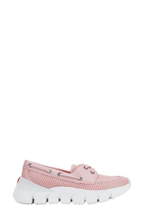 Hunter Sasa Boat Shoe In Pink