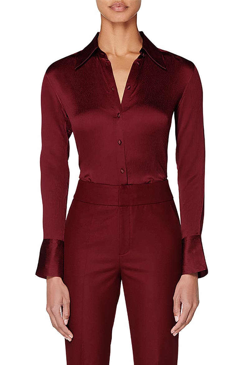 Alec Blouse, Main, color, BURGUNDY