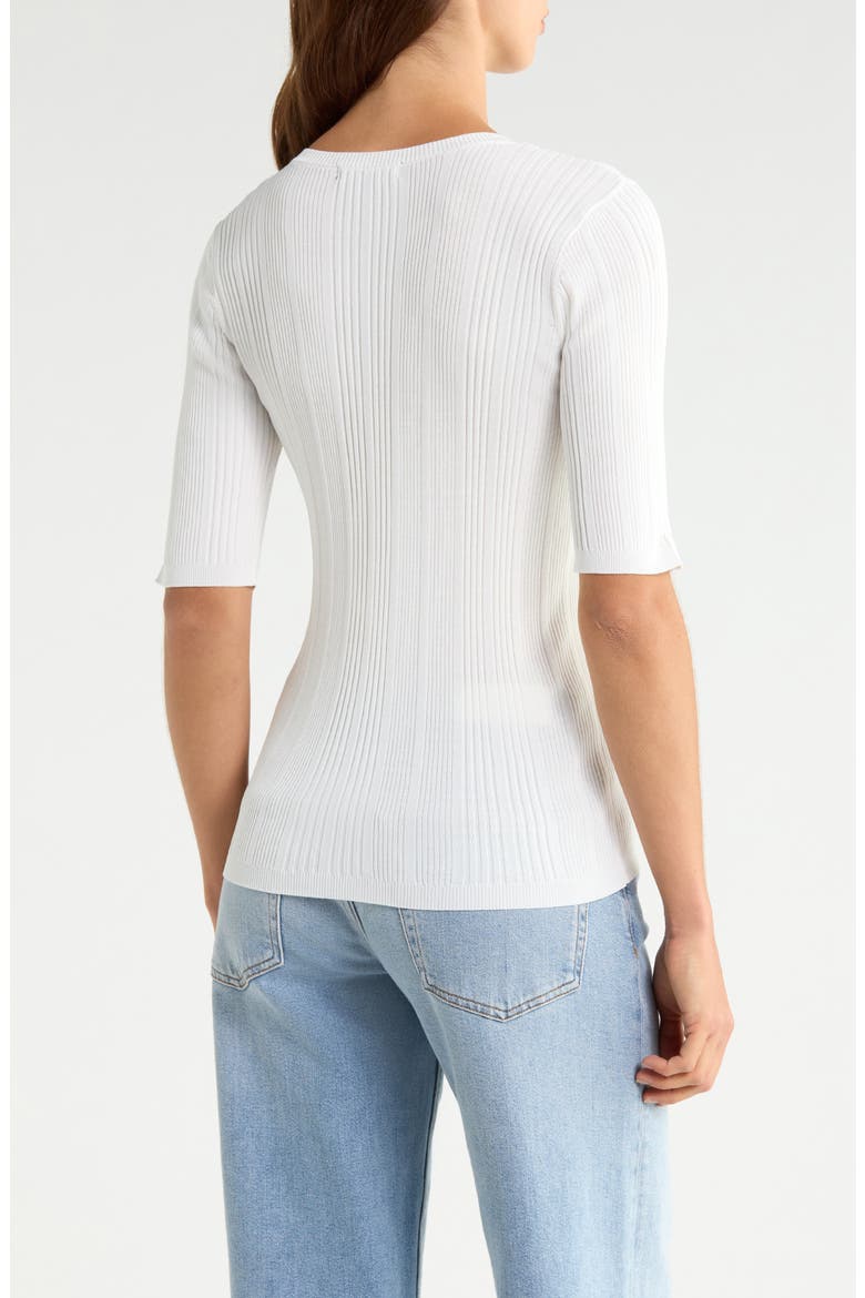 Air Of Ease Rib Top, Alternate, color, CHALK WHITE