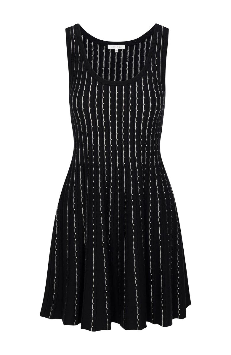 Rebecca Taylor Dorothy Sweater Dress, Alternate, color, Black