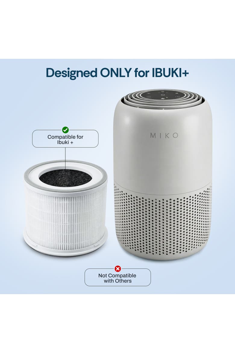 Ibuki+ Replacement Air Purifier Filter, Alternate, color, White