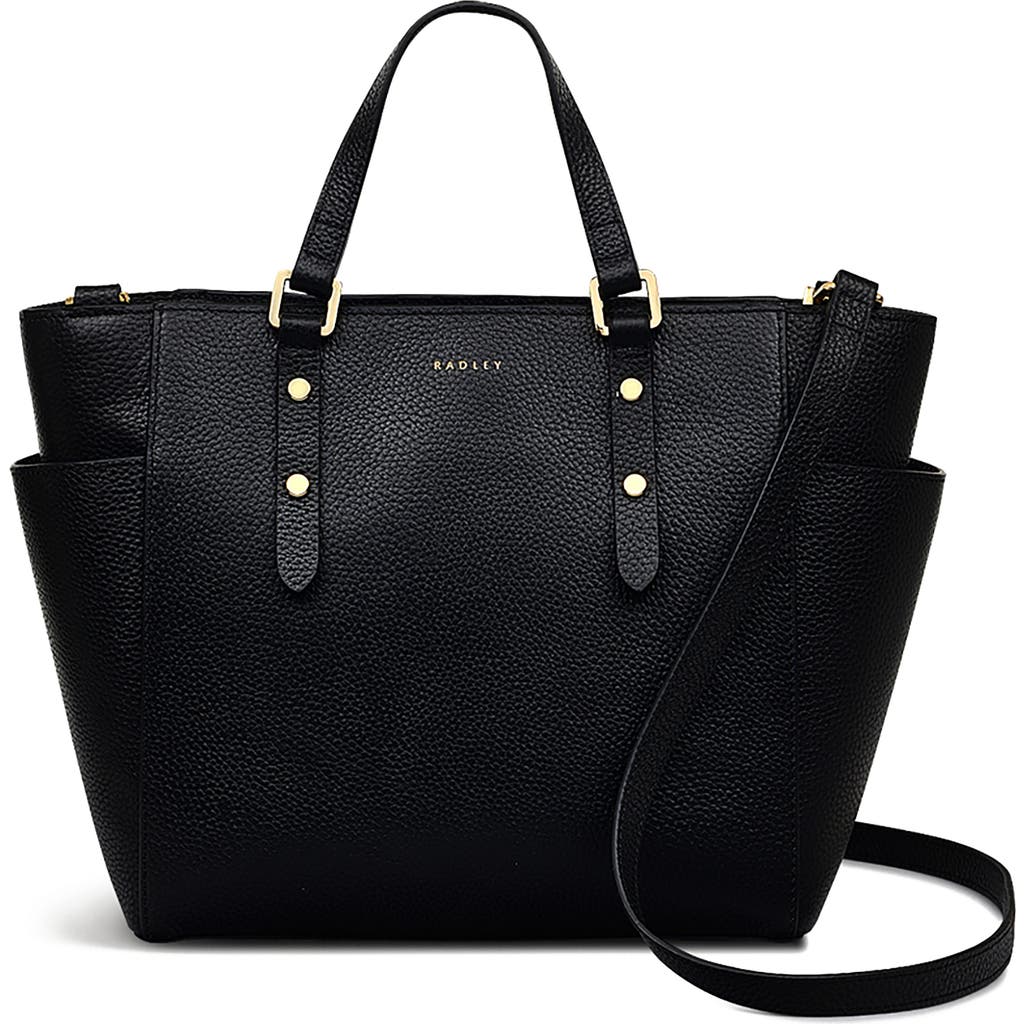 Radley Silk Street Medium Ziptop Satchel Bag In Black