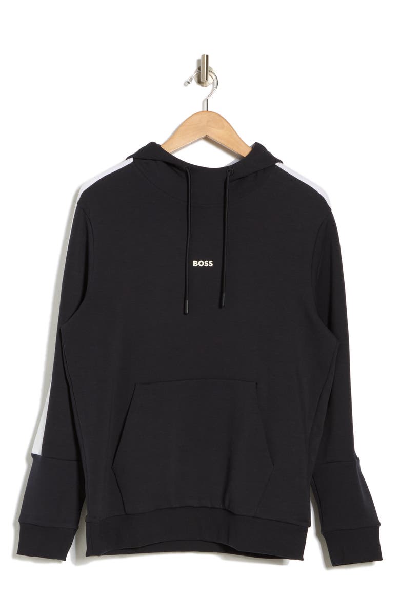 BOSS Soody Logo Hoodie, Alternate, color, Black