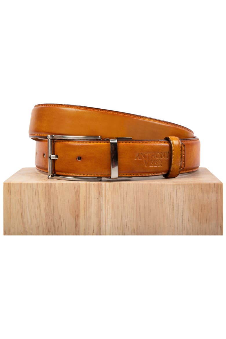 Bari Leather Belt, Alternate, color, Tan