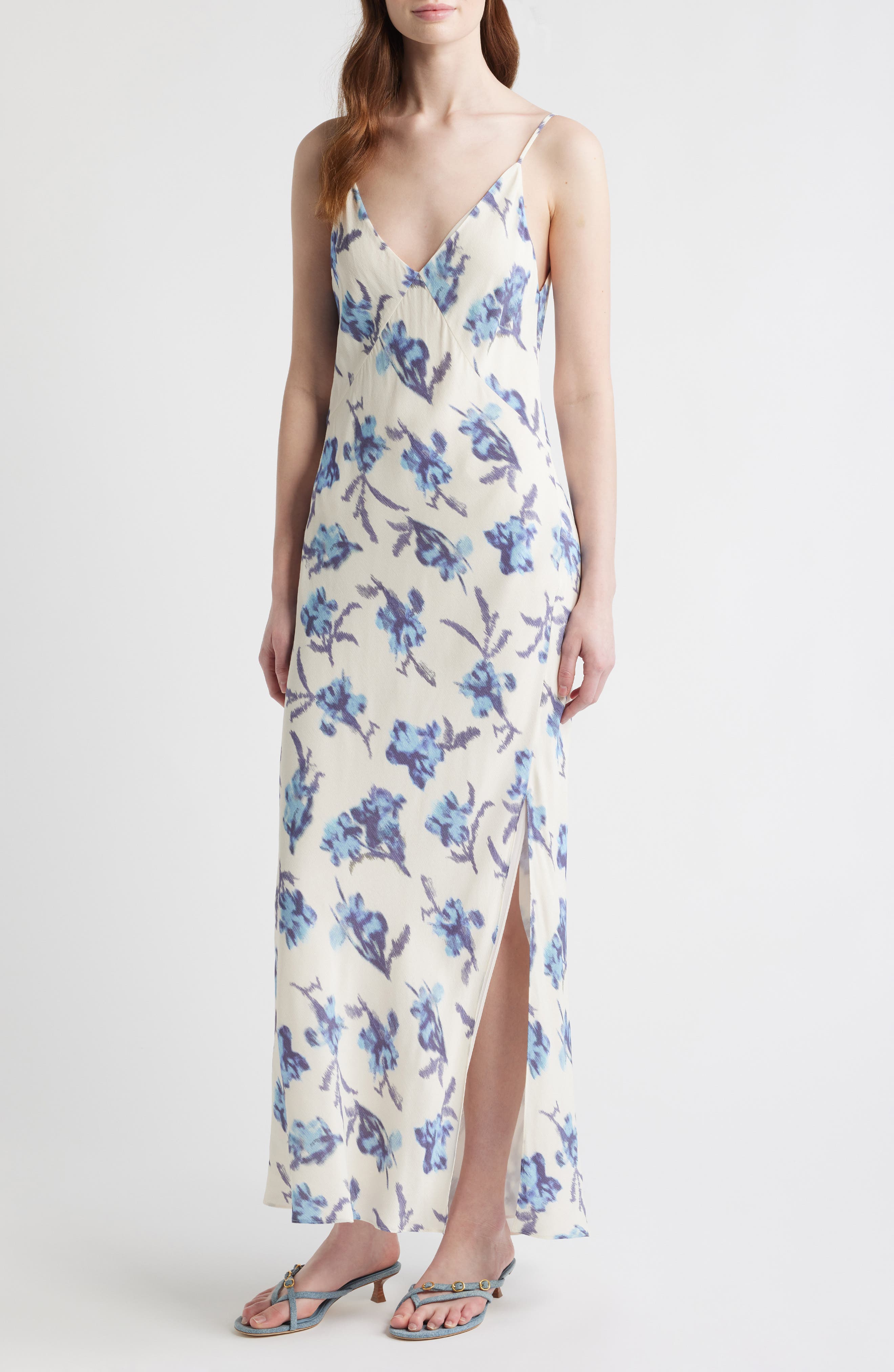 Larissa Floral Print Sleeveless Maxi Dress