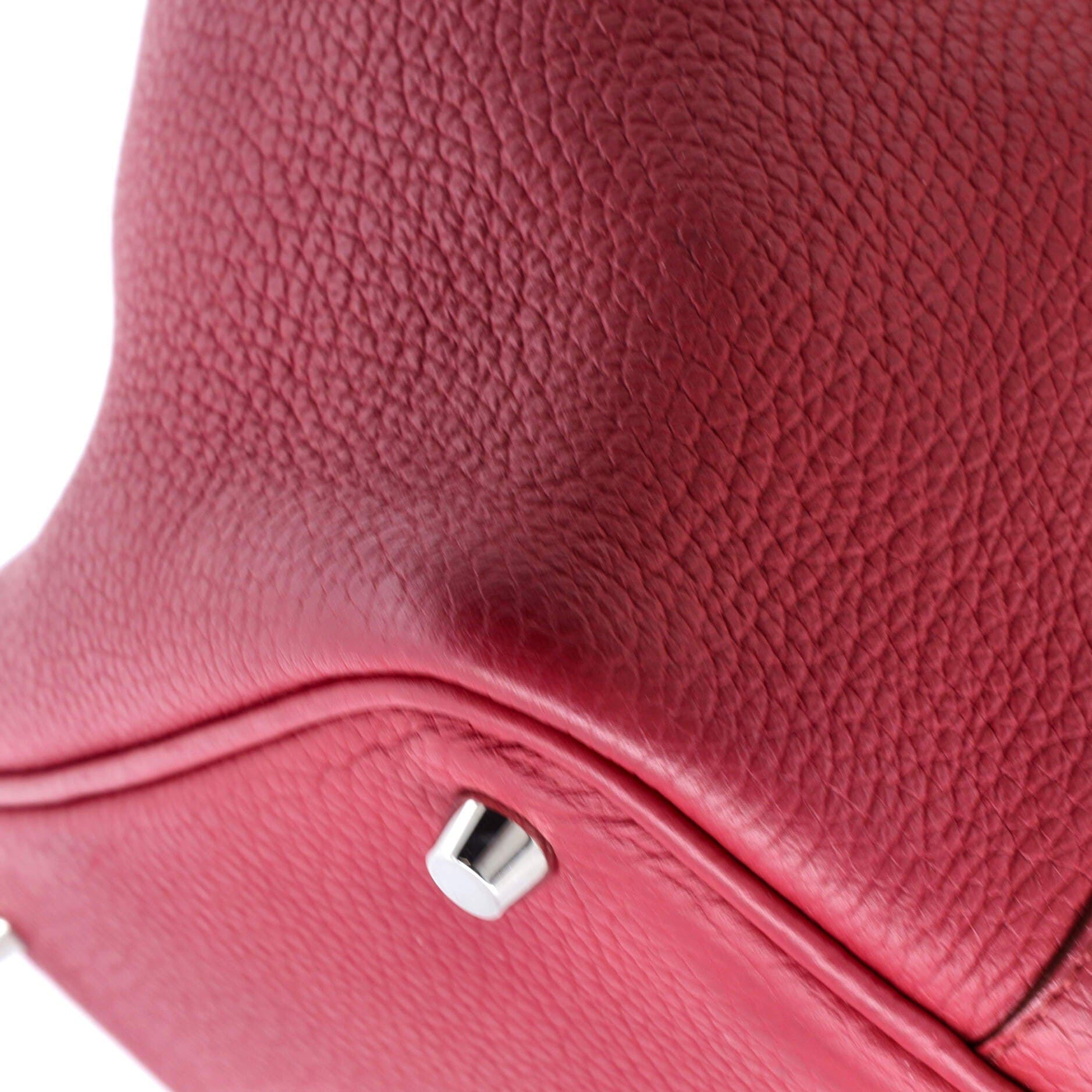 Pre-Owned Hermes Picotin Lock Bag Clemence PM, Alternate, color, Rubis