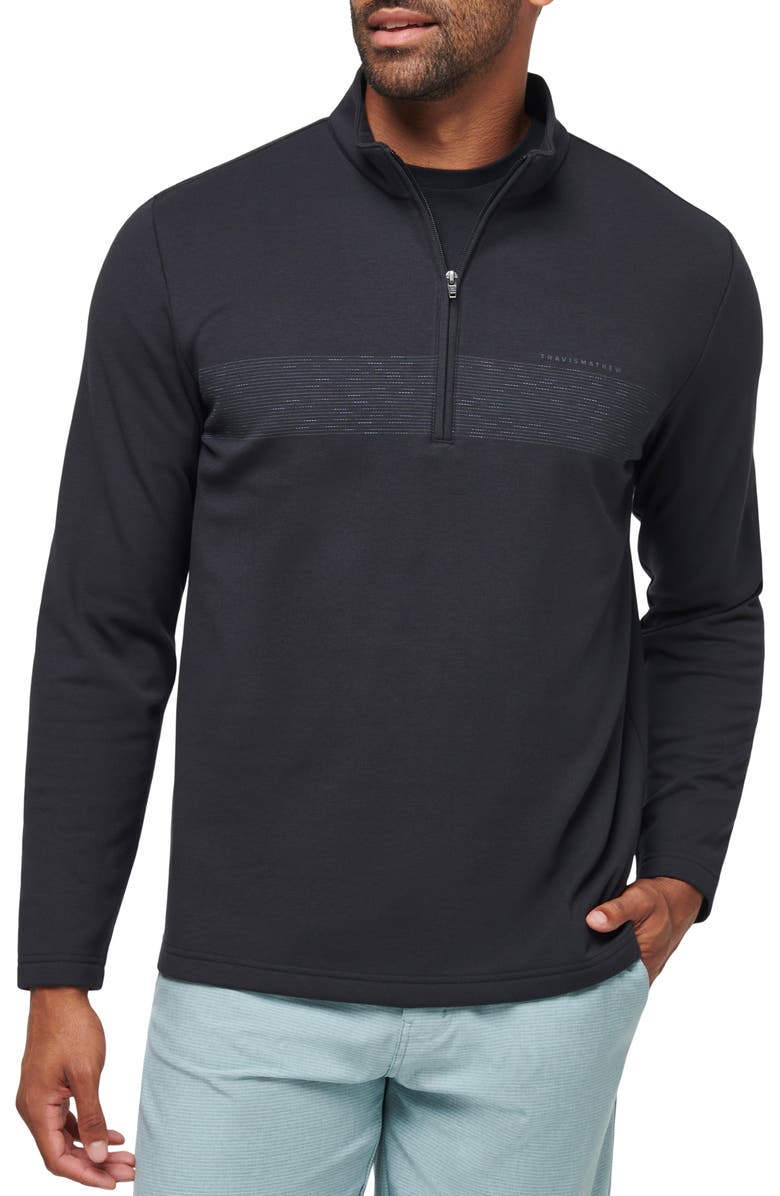 TravisMathew Upgraded Quarter Zip Fleece Top, Main, color, 