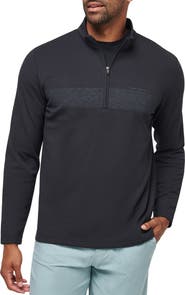 TravisMathew Upgraded Quarter Zip Fleece Top