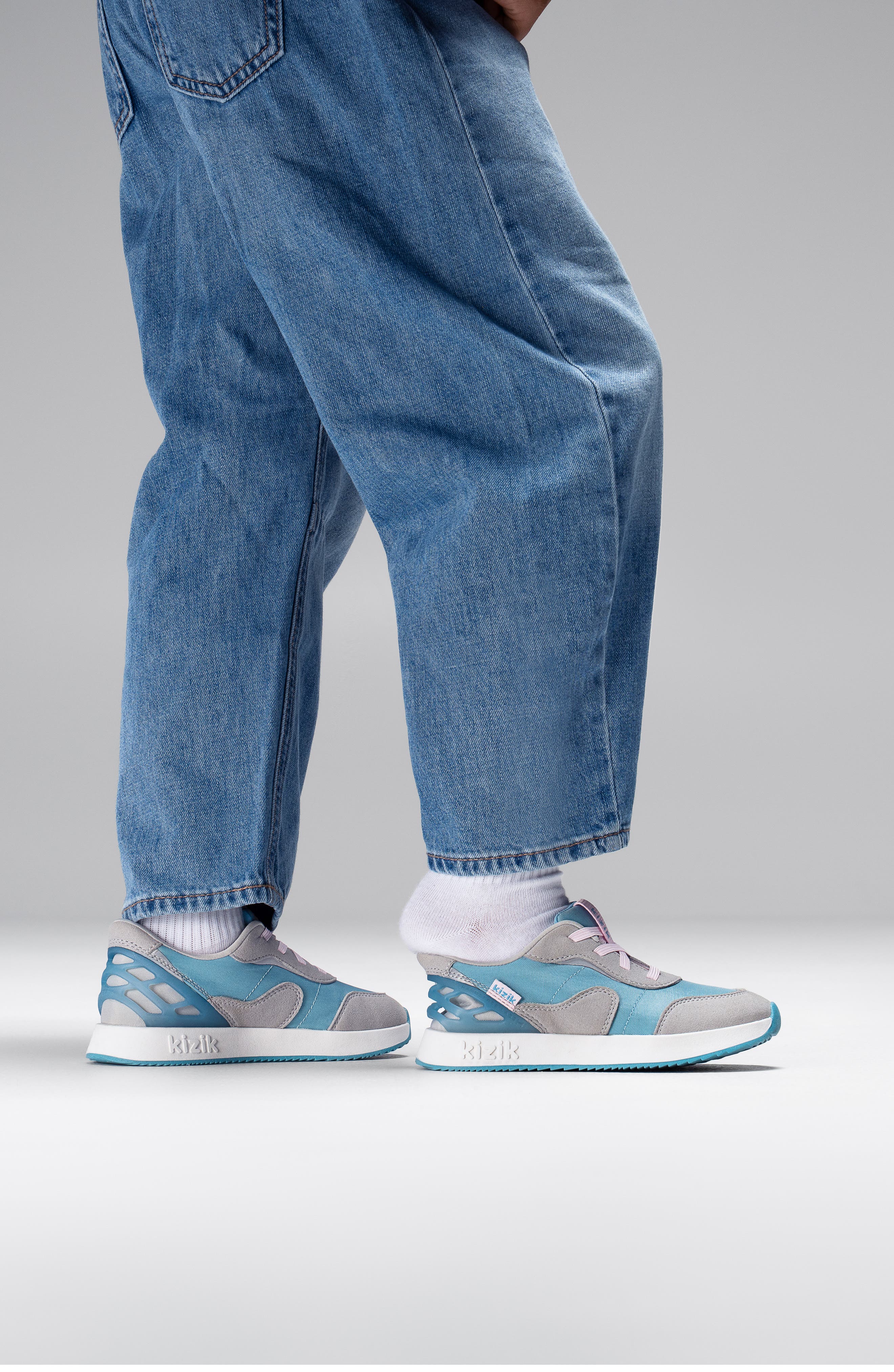 Kids' Orlando Hands-Free Sneaker, Alternate, color, MILKY BLUE/ HARBOR MIST