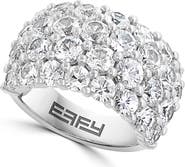 EFFY Sterling Silver Pavé Zircon Ring