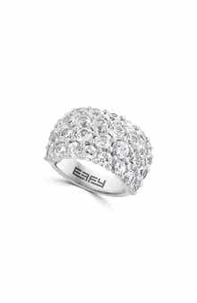 Sterling Silver Pavé Zircon Ring