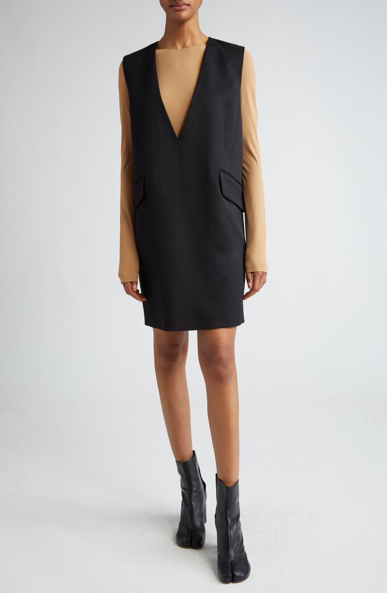 MM6 Maison Margiela Sleeveless Shift Dress, Alternate, color, 