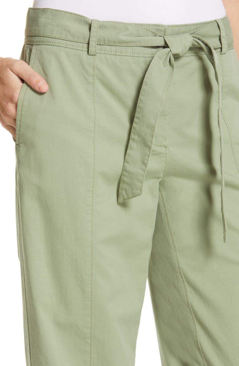 Nordstrom Signature Center Seam Drawstring Stretch Cotton Pants, Alternate, color, 