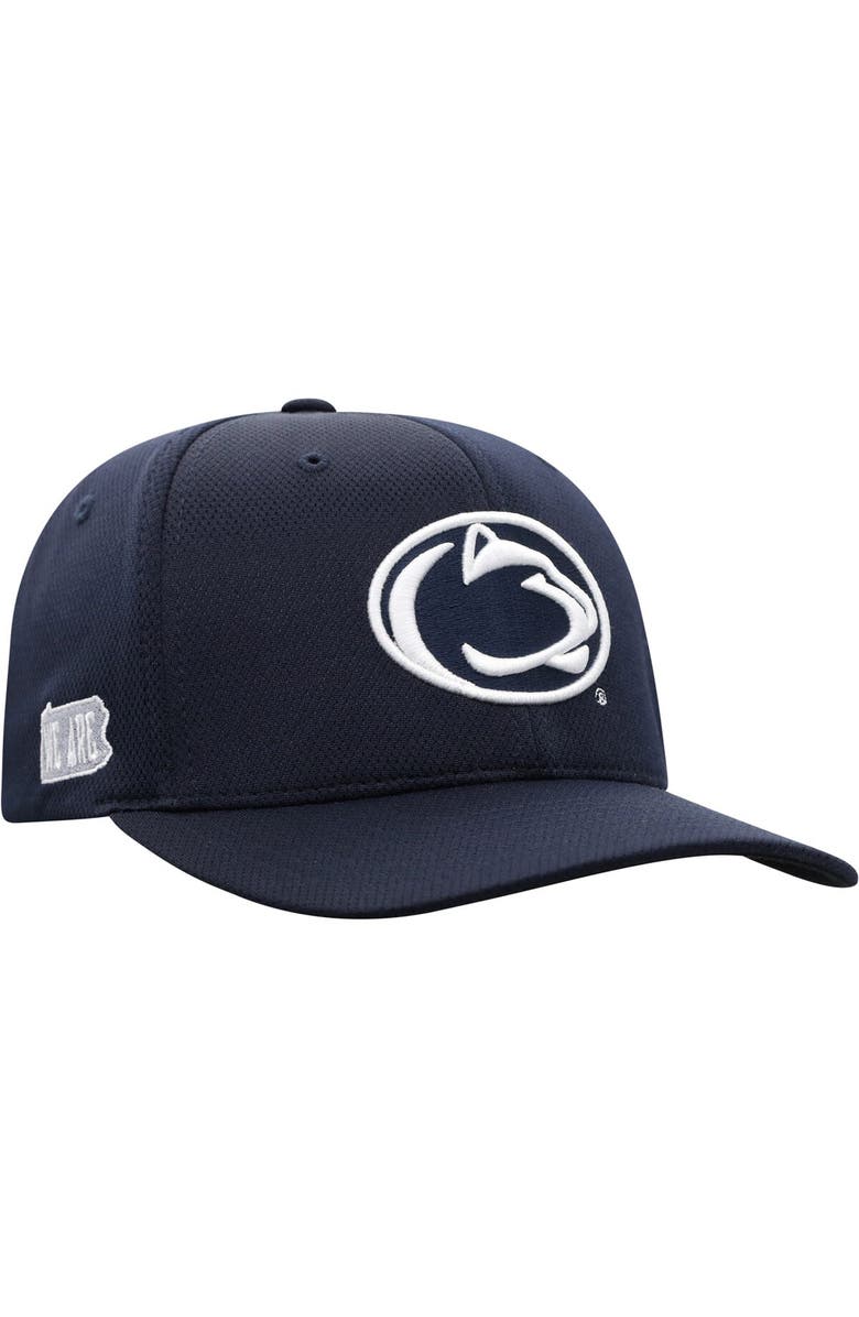 TOP OF THE WORLD Men's Top of the World Navy Penn State Nittany Lions Reflex Logo Flex Hat, Alternate, color, Navy