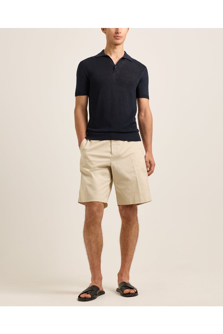 Burnham Tailored-Fit Polo Shirt, Main, color, Night Iris