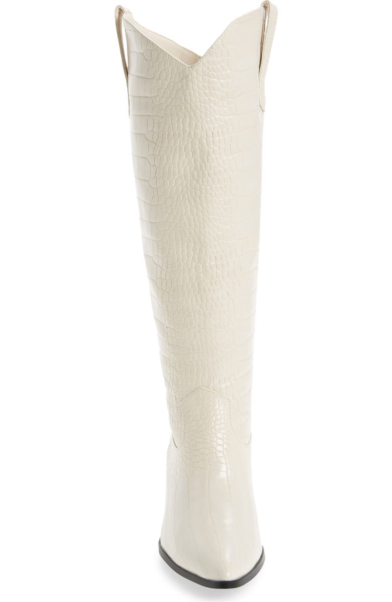 Billini Howie Croc Embossed Tall Western Boot, Alternate, color,