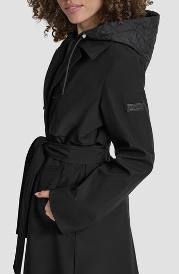 Softshell Hooded Trench Coat