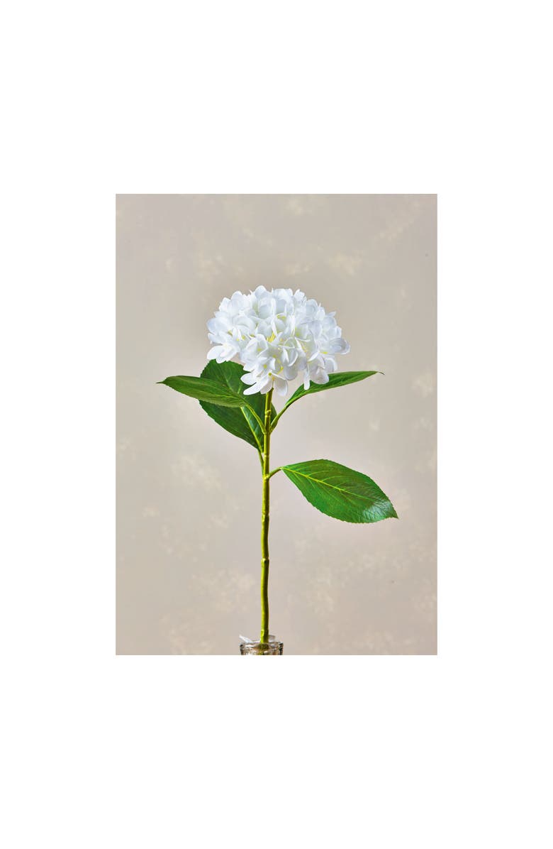 tag White Hydrangea Stem Artificial Leaf Spray Indoor Decor, Alternate, color, White