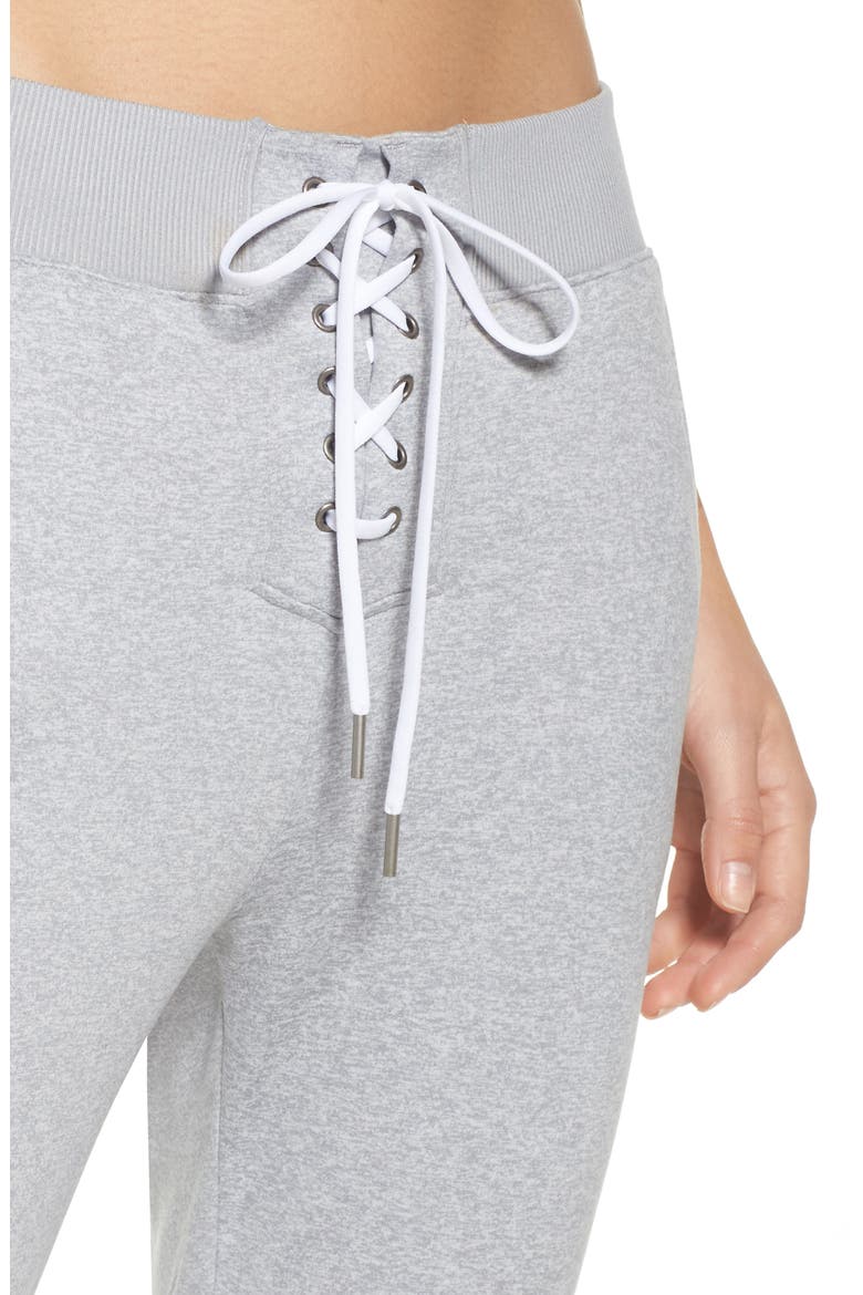 Lace & Repeat Crop Pants, Alternate, color, GREY WOLF MELANGE