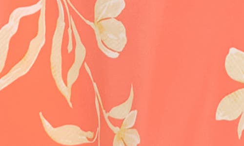 London Times Sleeveless Keyhole Midi Dress In Orange Tpe
