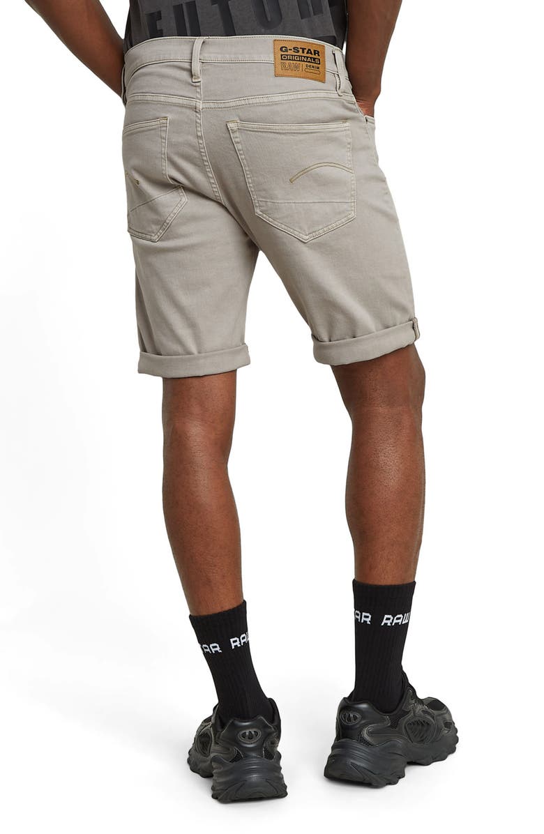 G-STAR 3301 Slim Fit Denim Shorts, Alternate, color, Flint Grey Gd