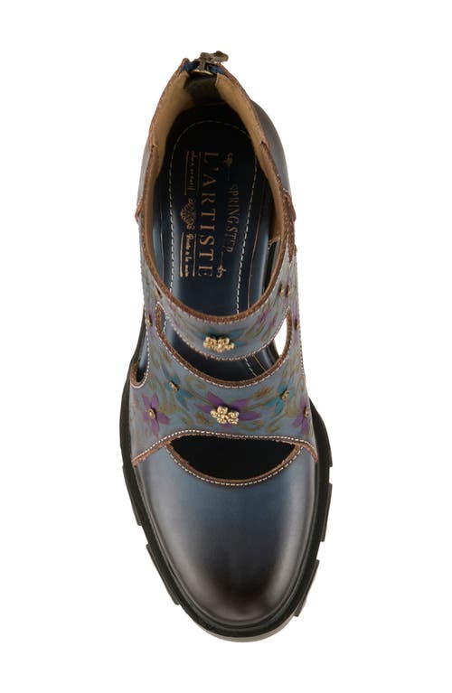 L'artiste By Spring Step Capsule Blum Platform Bootie In Blue
