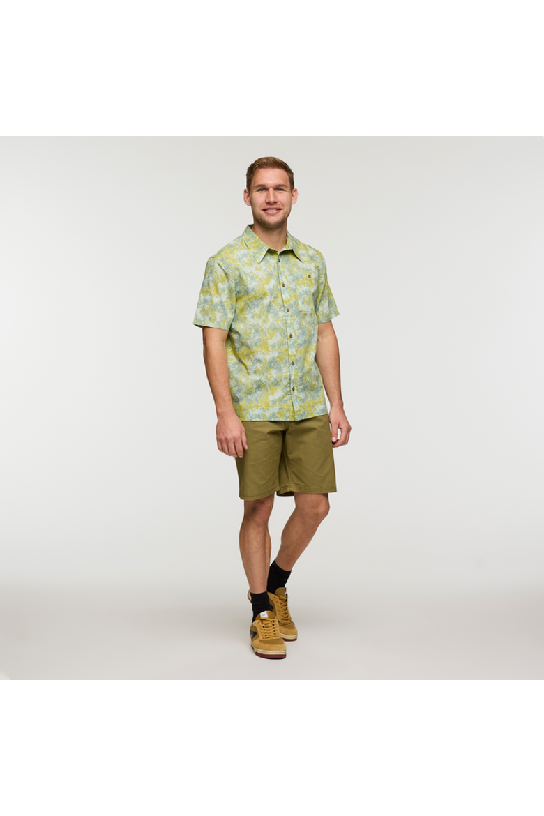 Estival Button Up Shirt - Print - Men's, Alternate, color, Galactic Lemongrass