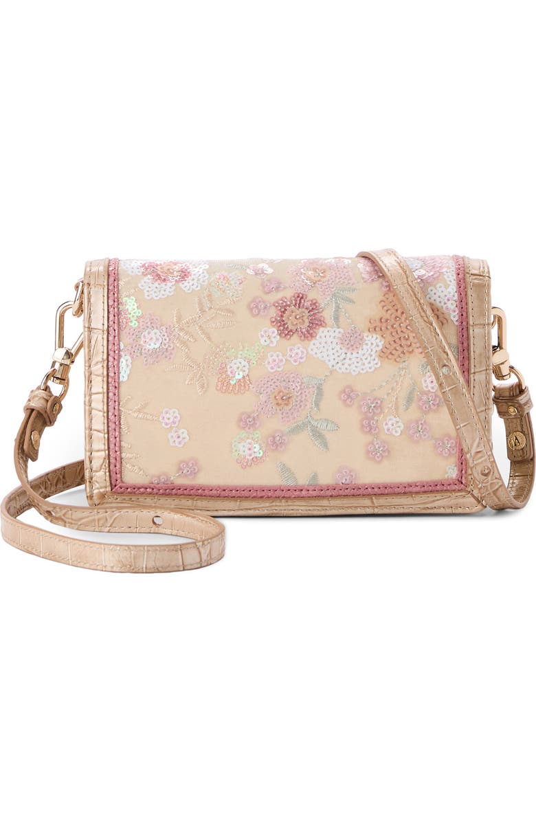 Brahmin Minuette Convertible Leather Crossbody Bag, Main, color, Beige Multi Whimsy