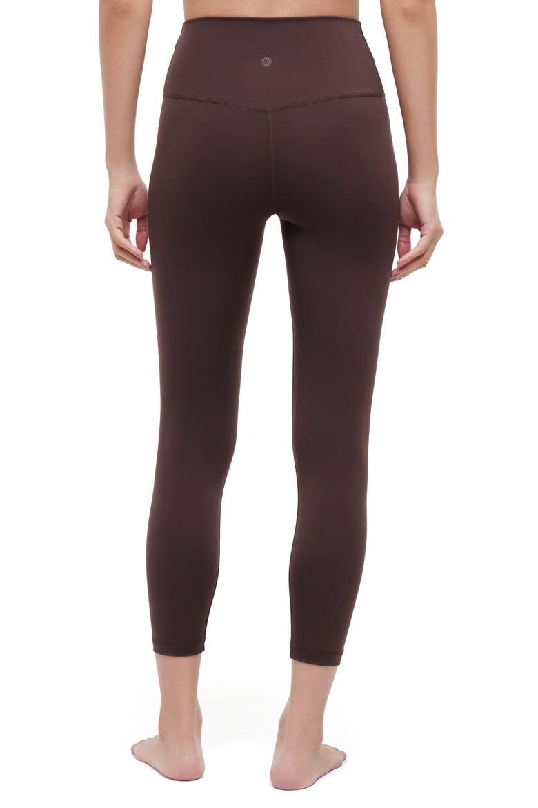 Easy Ankle Leggings & Socks Set, Alternate, color, SEAL BROWN/ WHITE/ SEAL BROWN