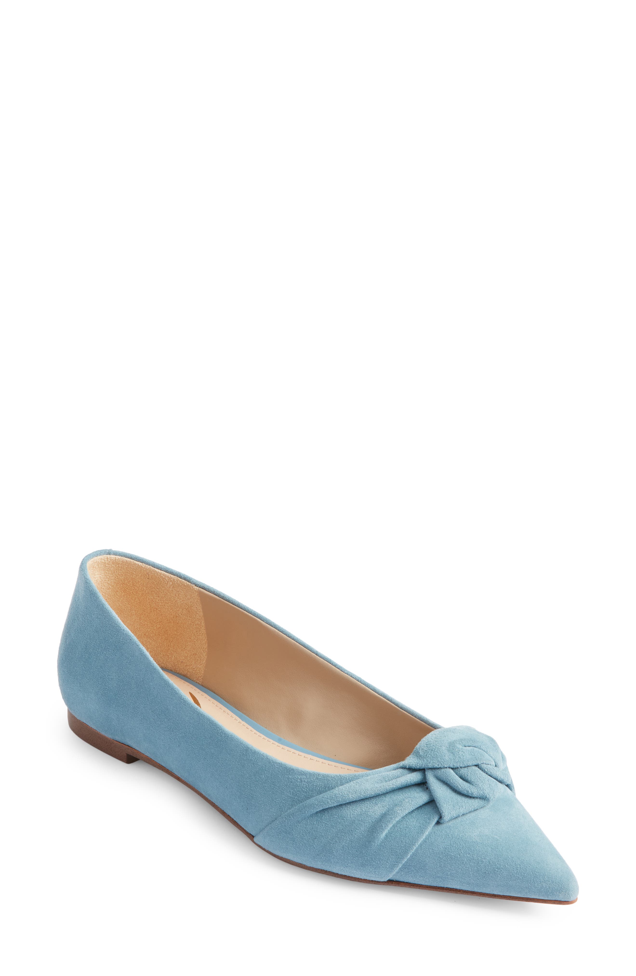 Wheaton Pointed Toe Flat, Main, color, ASPEN SKY