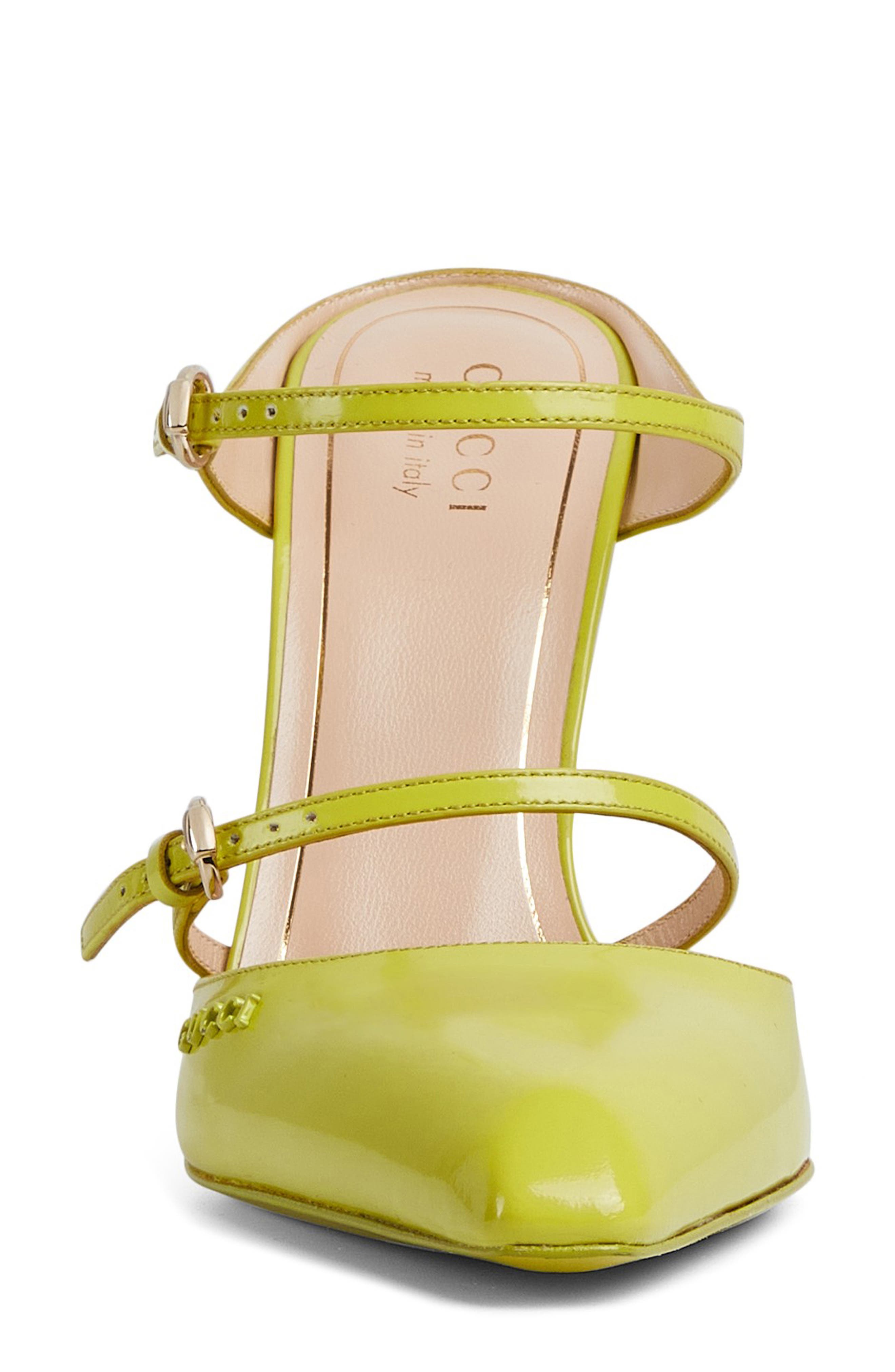 Gucci Christy Pointed Toe Wedge Mule, Alternate, color, 