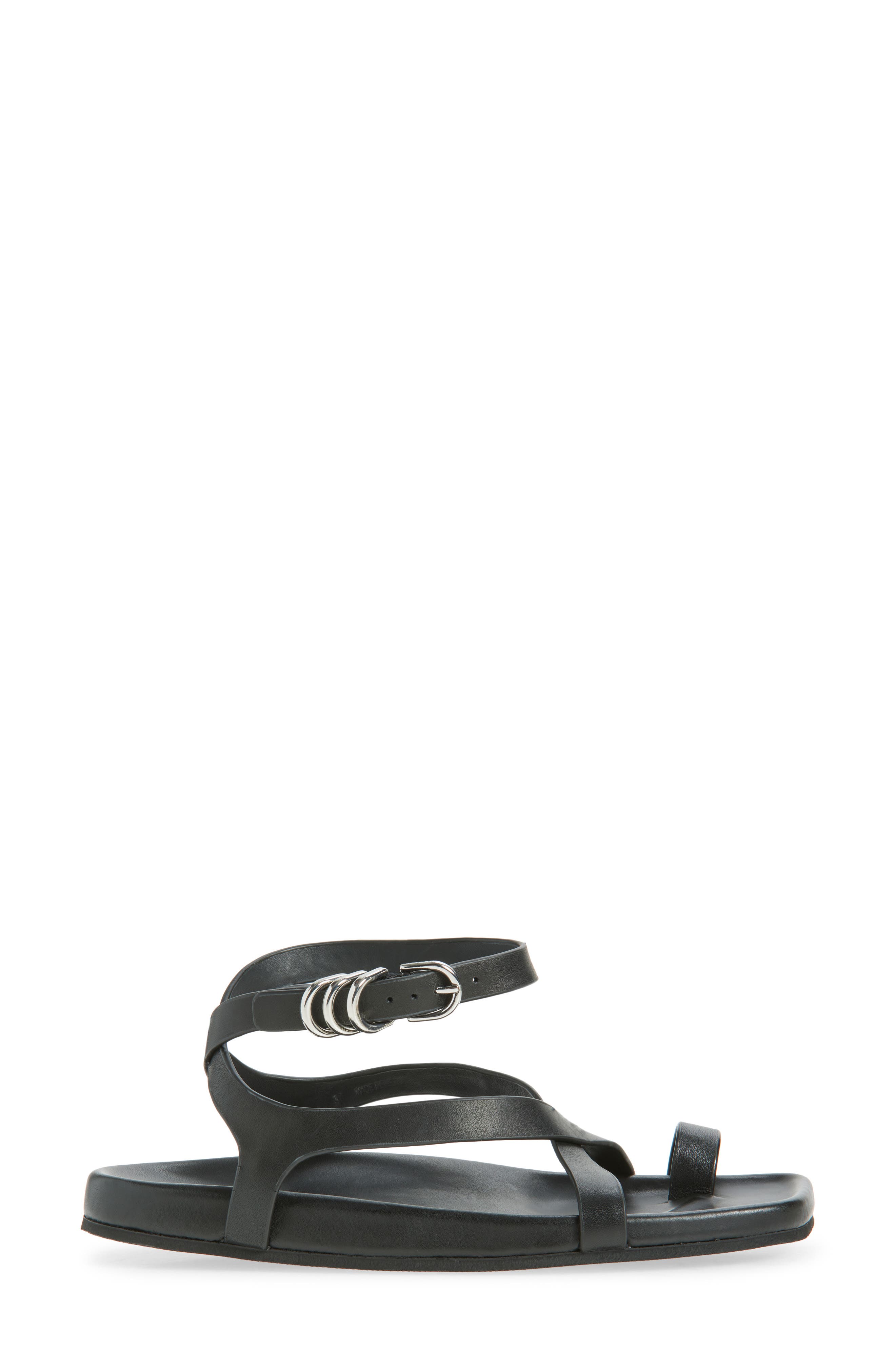 rag & bone Rue Ankle Strap Sandal, Alternate, color, Black
